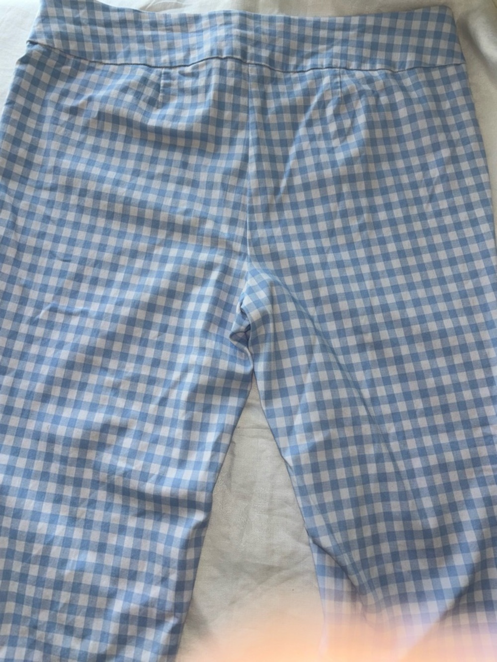 Zac & Rachel Light Blue Gingham Kids Pants - Picture 6 of 8